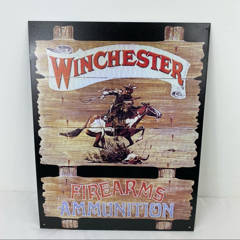 Winchester VTG/Retro Style Metal Poster 12.5x16”